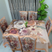 3D Table Met Printed chair cover and dining table cover